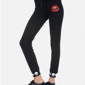 Lauren Moshi Kizzy Skull Lip joggers